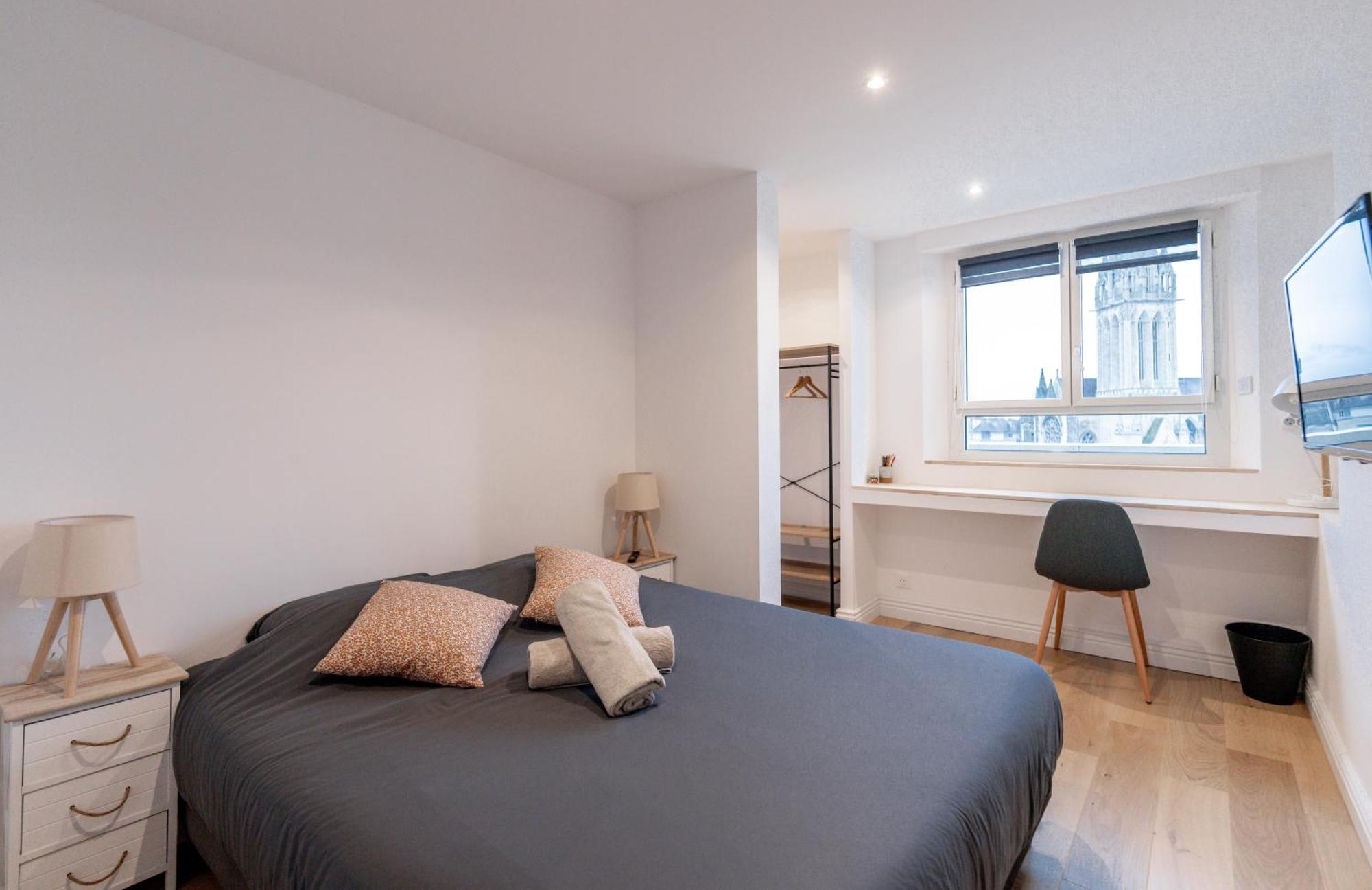 Appt Premium Centre Chateau Terrasse 2 Chambres 6P Vue Exceptionnelle Caen Exterior photo